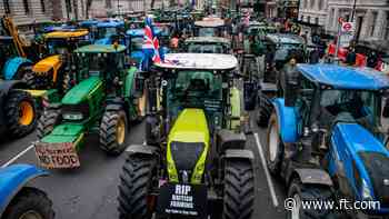 Farmers gather in Whitehall in latest protest against UK Budget tax changes