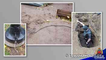 Police locate labyrinth of tunnels connecting tents to generator in Hamilton encampment