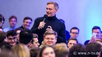 FDP-Chef sorgt sich um Wohlstand: Lindner schimpft über deutsche "Null-Bock-Mentalität"