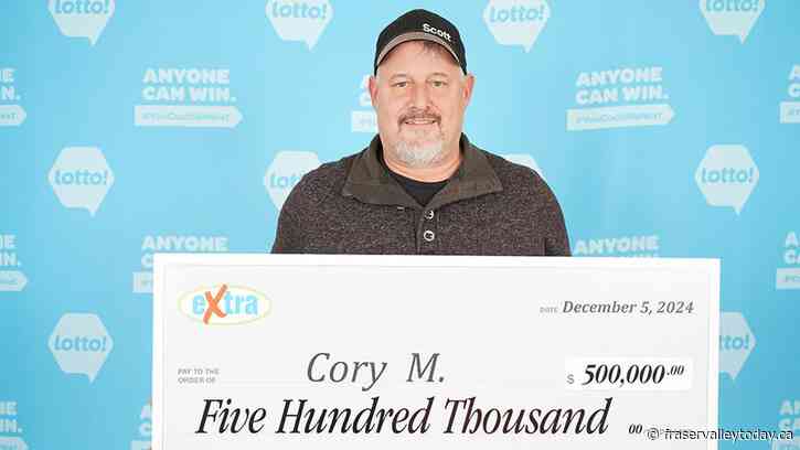 Abbotsford man wins big Lotto Max jackpot, eyes retirement savings