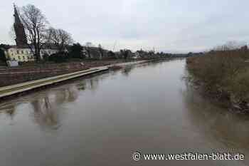 Vor einem Jahr: Weihnachts-Hochwasser in Höxter – jetzt erste kleine Weserflut