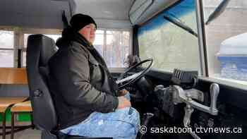 'Whatever anybody can donate': Sask. man uses school bus to help people stay warm