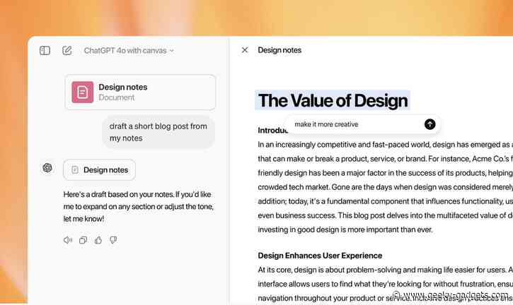 ChatGPT Canvas Collaborative AI Tool Receives New Updates – 12 Days of OpenAI