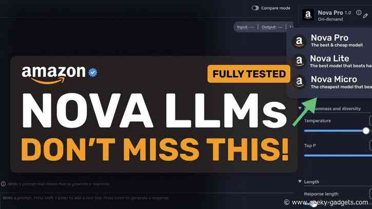 Amazon Nova: Powerful Yet Affordable AI Models Officially Launch