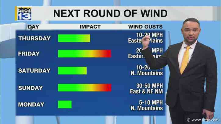 Warming temperatures move in through the end of the week