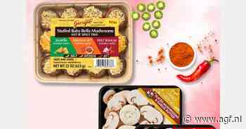 Pikant trio van gevulde champignons
