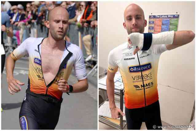 “De slechtste timing ooit voor super stomme valpartij aan amper 5 km/u”: geen WK-debuut voor Sven Vandenbroucke door dubbele handbreuk