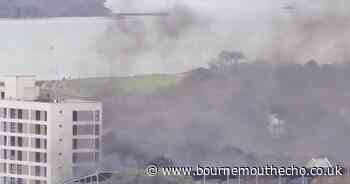 LIVE: Plumes of smoke seen over Poole during big fire