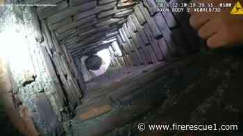 'Santa antics': Mass. FFs rescue man who got stuck in chimney fleeing from cops