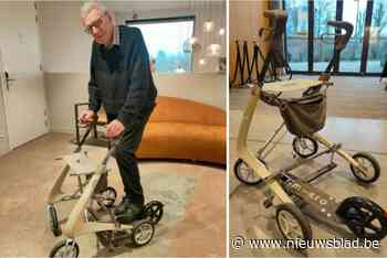 Gepensioneerde ingenieur Jean-Marie (88) doet hoofden draaien met zelfgemaakte ‘rollator-step’: “Niet iedereen durft hem te proberen”