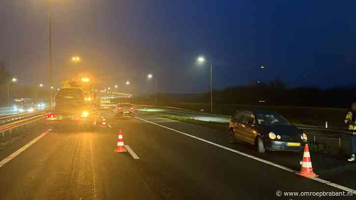 Forse file op A27 na ongeluk met twee auto's