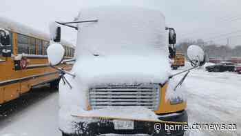School buses cancelled amid snow squall warnings