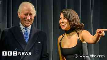 King joins star Raye on Christmas visit to Battersea Power Station