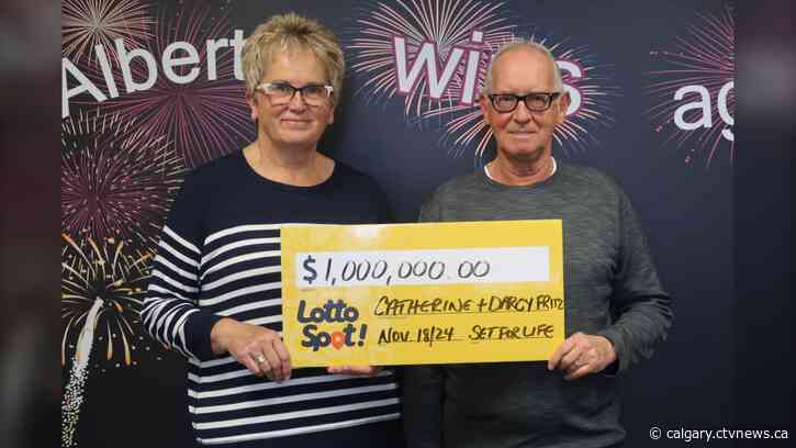 Lethbridge birthday present lands couple $M from $5 Set for Life ticket