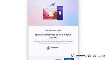 Microsoft is adding an AirDrop-like way to share files between iPhones and Windows PCs