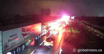 Highway 99 closed in Surrey due to multi-vehicle collision