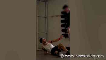 Cutting Headphones at the Gym Prank #Pranks #JoeySalads #Shorts