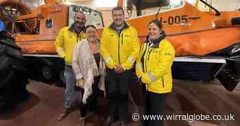 Woman rescued by Hoylake RNLI thanks volunteers at Christmas reunion