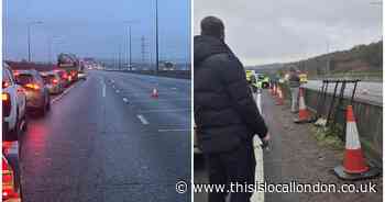 M25 reopens after almost 12 hours of closure following ‘serious’ crash