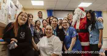 AJ records Christmas message for NHS staff at Watford General