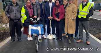 Council advances green zone vision with cycle track opening near shopping centre