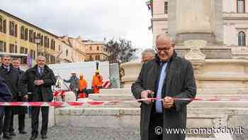 La fontana di piazza Maria Maggiore torna a splendere dopo il restauro: "Lavori finiti in anticipo"