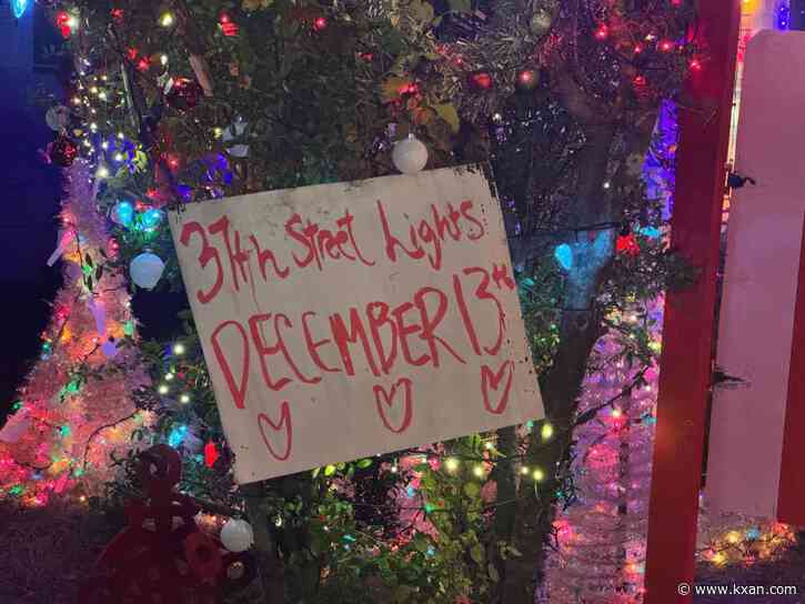 Austin's 37th Street Lights return Dec. 13 through New Year's