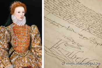 Brief van Queen Elizabeth I uit 1578 komt volgende week aan in Gent