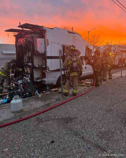 Camper fire kills two dogs in Albuquerque