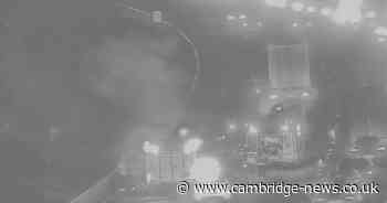 Delays on major Cambs A-road after car fire