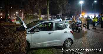 Automobilist rijdt de bosjes in, bestuurder op parkeerterrein gereanimeerd