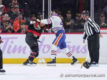Big bruising veteran brought back to Edmonton Oilers, with Bouchard 50/50 for Vegas game