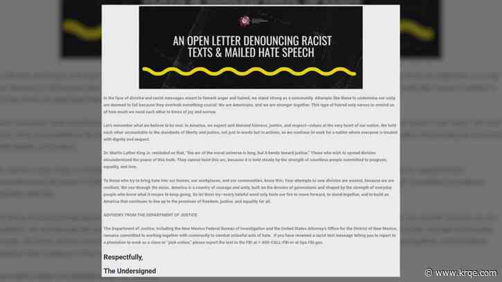 New Mexico Black Leadership Council speaks out after they say racist text messages were sent