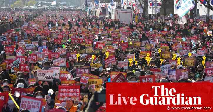 South Korea impeachment live: president Yoon Suk Yeol impeached over attempt to impose martial law
