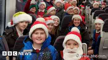 Schoolchildren take over county's quietest station
