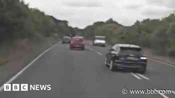 Watch: Ambulance dashcam captures speeding drivers