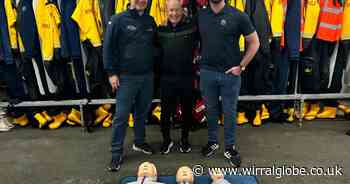 Off-duty Wirral RNLI crew member saves life at cafe