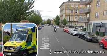Man in hospital after 'setting himself alight' in Islington road