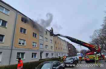 FW Bremerhaven: Wohnungsbrand im Stadtteil Lehe.