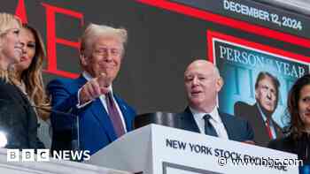 Trump rings bell on record stock market - but will it last?