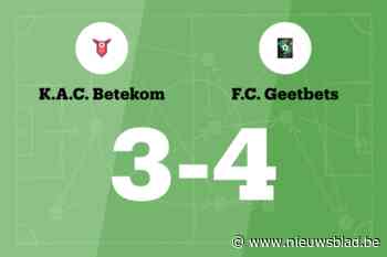 Geetbets beëindigt reeks van vier nederlagen