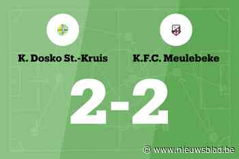 FC Meulebeke speelt gelijk in uitwedstrijd tegen Dosko Sint-Kruis