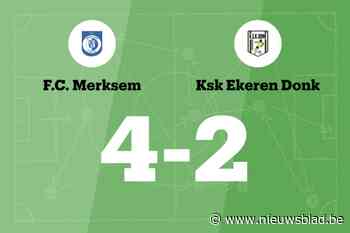 FC Merksem B maakt tegen Ekeren Donk B einde aan slechte reeks