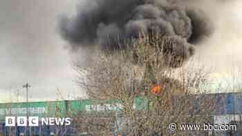 Crews tackle huge scrap metal fire in Bristol