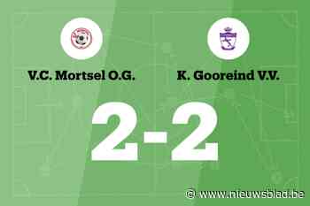 Mortsel OG beëindigt reeks nederlagen met gelijkspel tegen Gooreind