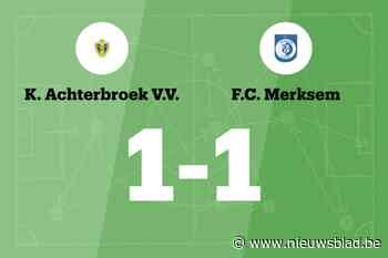 Augustyns redt punt voor Achterbroek tegen FC Merksem