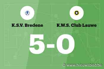 WS Lauwe kan zegereeks van SV Bredene B niet stoppen