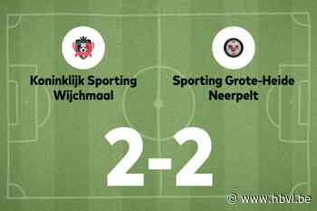 Wijchmaal speelt gelijk in thuiswedstrijd tegen Grote Heide