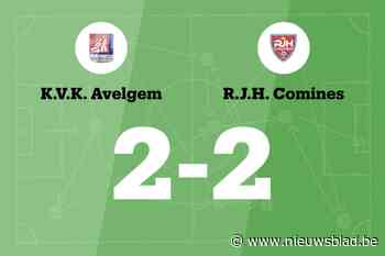 VK Avelgem sleept gelijkspel uit de brand in de thuiswedstrijd tegen R.J.H. Comines