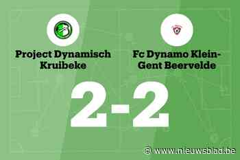 Dynamo Beervelde sleept gelijkspel uit de brand in de uitwedstrijd tegen PD Kruibeke